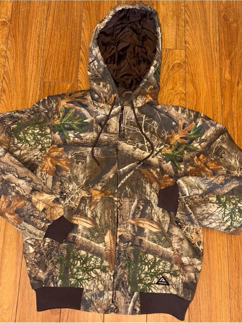 Realtree Camo Hooded Zip Jacket - Brown Green Black